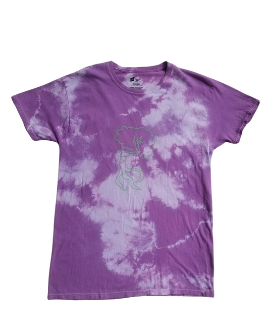 Milieux Humides-Tshirt Mauve et Vert Medium