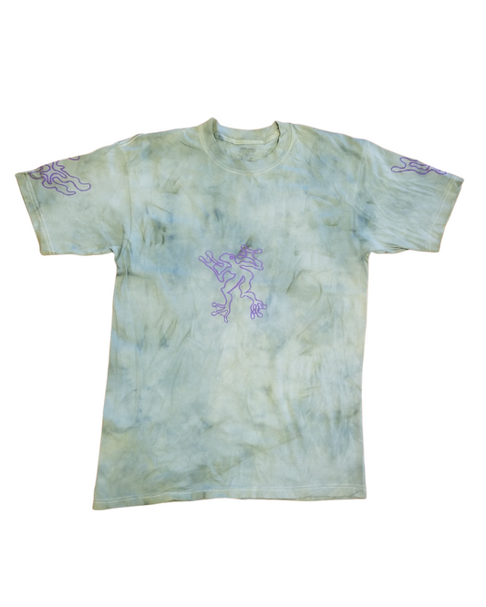 Milieux Humides-Tshirt Vert et Mauve Medium