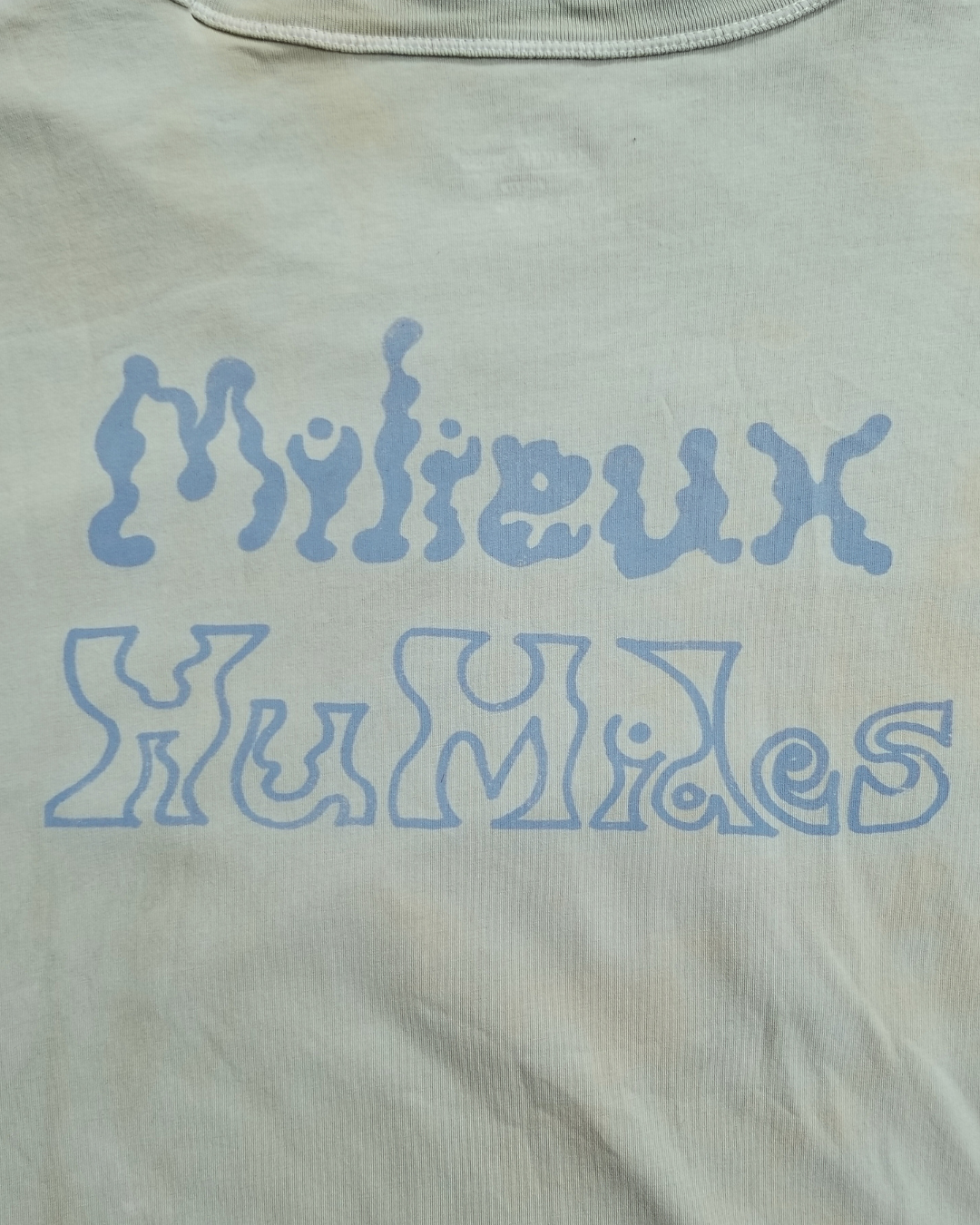 Milieux Humides-Tshirt Vert et bleu XLarge