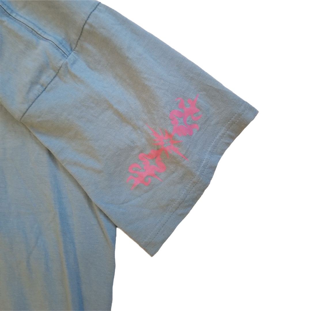 LTR-T-shirt Rose sur Bleu