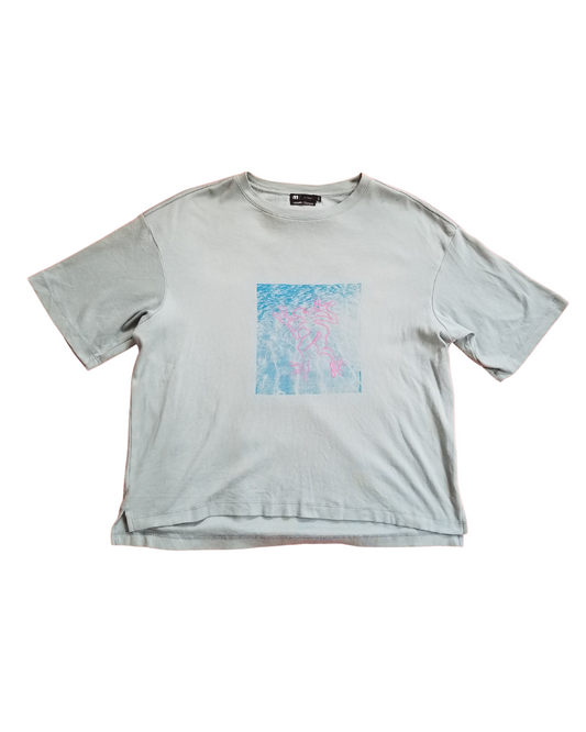 Milieux Humides-Tshirt bleu pale Small