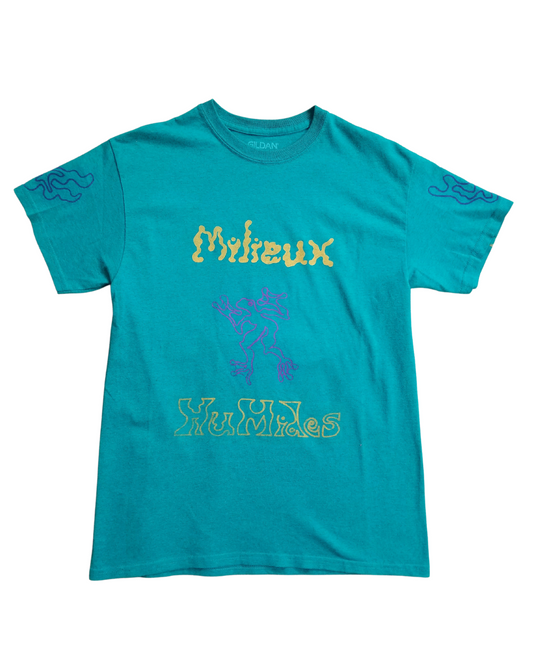 Milieux Humides-Tshirt Turquoise Med