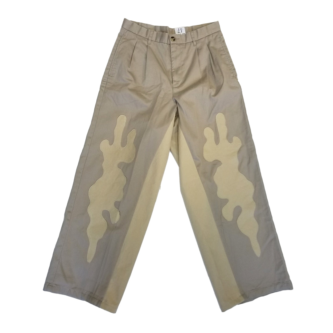 Pantalon beige baggy