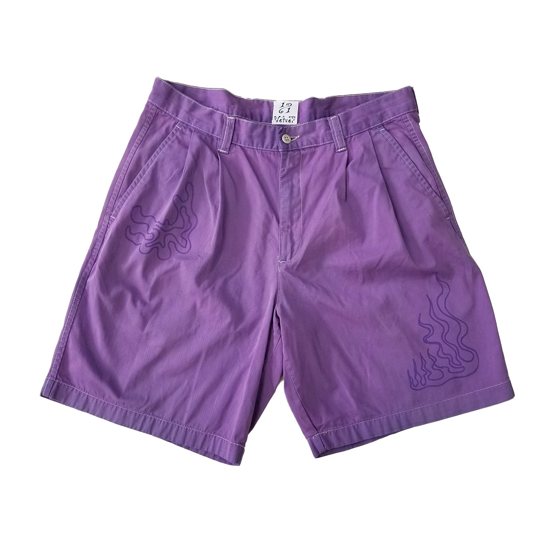 Short Mauve sérigraphié