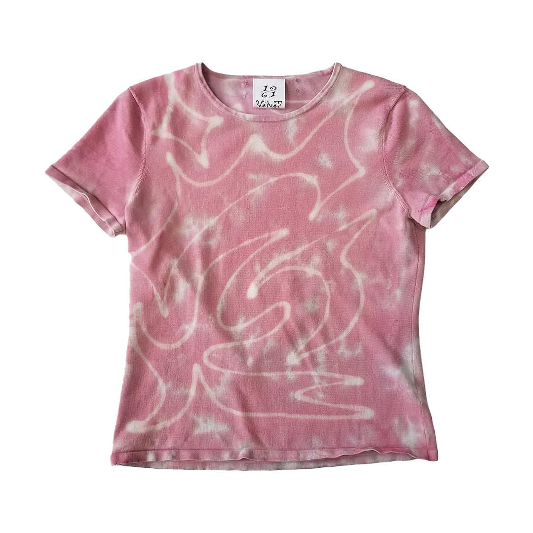 T-shirt teint rose